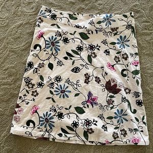 Floral babystyle corduroy skirt m